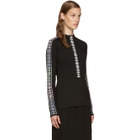 Peter Pilotto Black Band Mock Neck Sweater