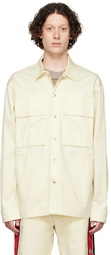 Diesel Off-White Cotton Shirt