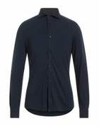 Fedeli Mens Shirt Midnight in Blue