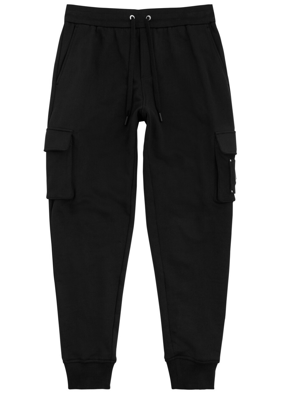 Moose Knuckles Hartsfield Cotton Cargo Sweatpants Black