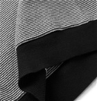 Club Monaco - Striped Cotton-Blend Hoodie - Black