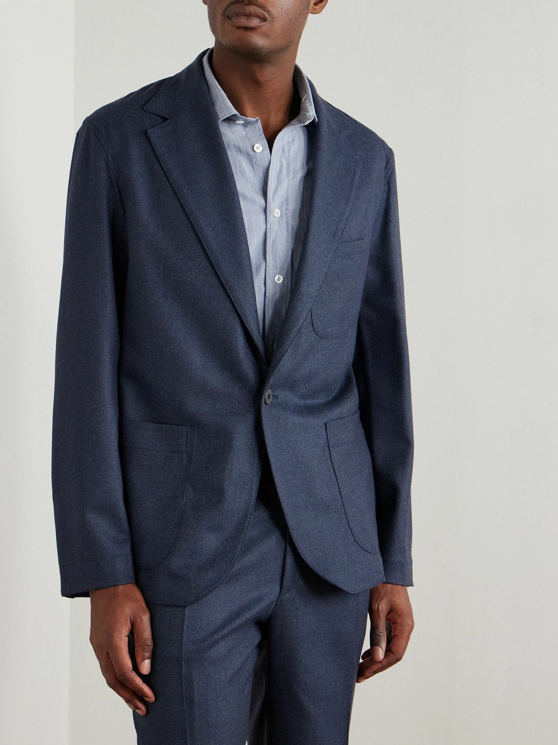 Stòffa - Wool-Flannel Suit Jacket - Blue