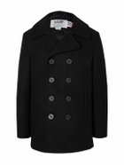 Schott - Melton Wool-Blend Peacoat - Black