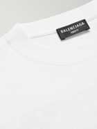 Balenciaga - PlayStation Printed Cotton-Jersey T-Shirt - White