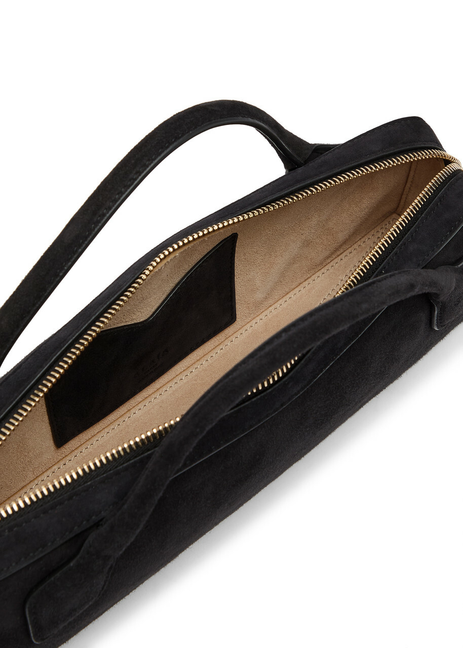 Alaïa Le Teckel Suede Clutch - Black - One Size