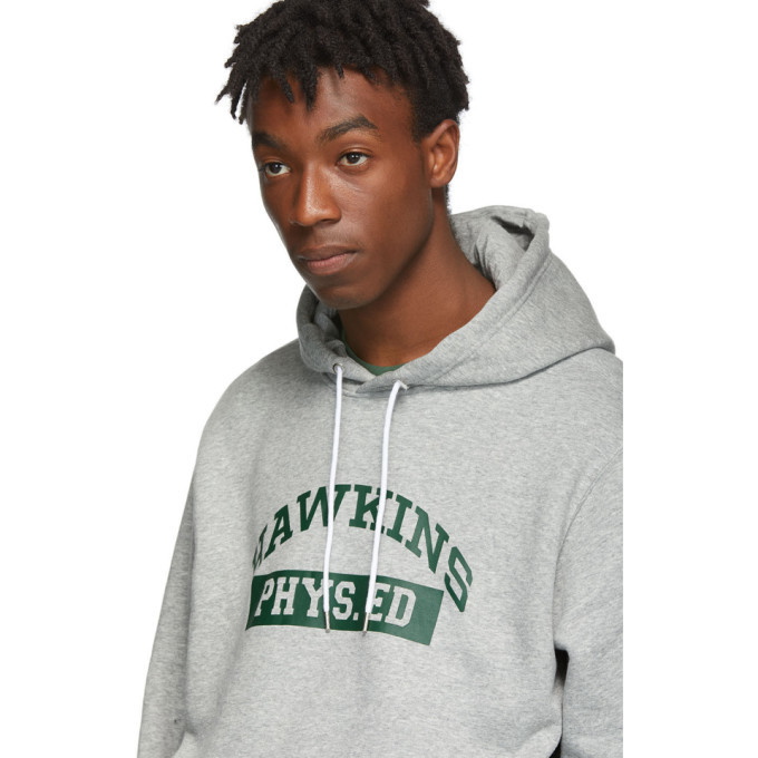 BMT Hawkins Phys Ed Stranger Sweatshirt Hoodie Sports Grey / XL