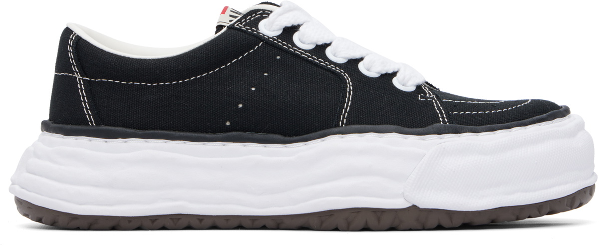 Maison MIHARA YASUHIRO Black 'Eric' OG Sole Canvas Low-Top Sneakers