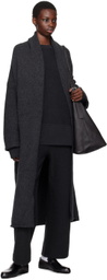 Lauren Manoogian Black Long Shawl Cardigan