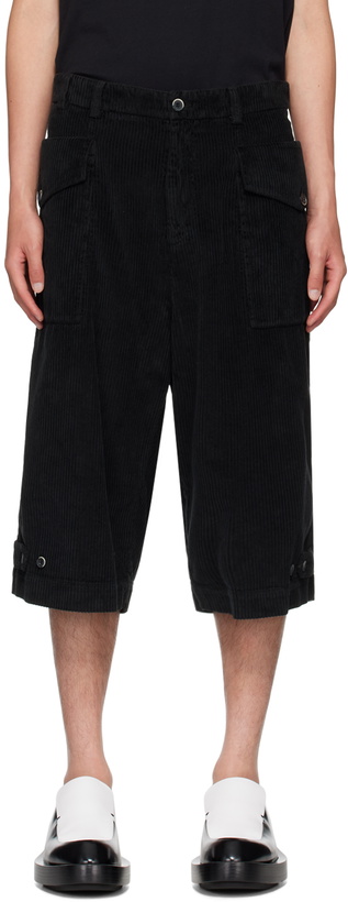 Photo: Barena Black Fuseto Demi Shorts