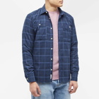 Foret Men's Hush Check Shirt in Navy