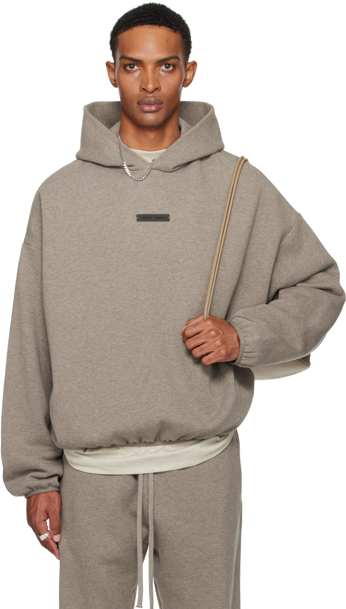FEAR OF GOD ESSENTIALS - Oversized Logo-Appliquéd Cotton
