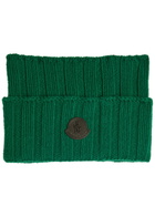 Moncler Logo-appliquéd Wool and Cashmere-blend Collar - Green - One Size