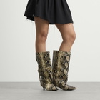Toga Pulla Women's Toga Archives Snake Embossed Boot in Natural