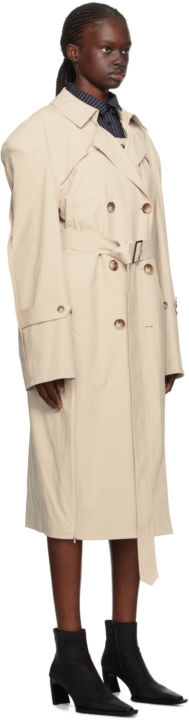 SRVC Beige Trench Coat
