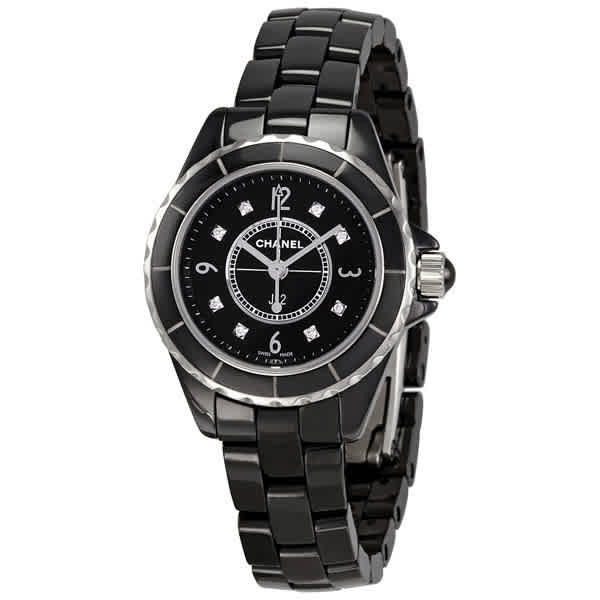 Photo: Chanel J12 Quartz Black Ladies Watch H2569