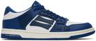 AMIRI Blue & White Skel Top Low Sneakers