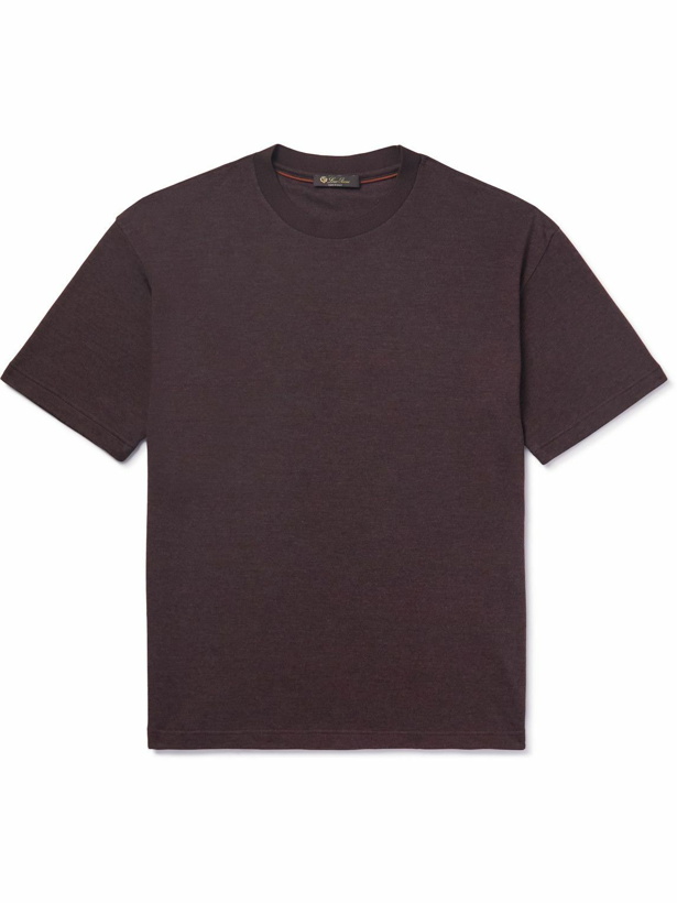 Photo: Loro Piana - Cashmere and Silk-Blend T-Shirt - Purple