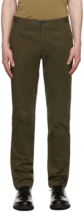 Photo: PS by Paul Smith Khaki Tapered Chino Trousers