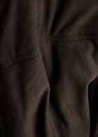 Aexae Padded Suede Bomber Jacket Brown