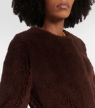 Yves Salomon Belted shearling coat