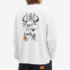 Brain Dead Men's Cosmic Debris Long Sleeve T-Shirt in White