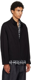 Y's For Men Black Katsuragi Zip Blouson Jacket