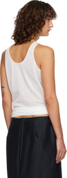 LE17SEPTEMBRE White Self-Tie Sleeveless Tank Top