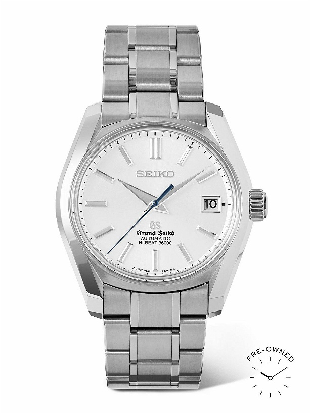 Photo: Grand Seiko - Pre-Owned 2019 Hi-Beat Limited Edition Automatic 40mm Stainless Steel Watch, Ref. No. SBGH037