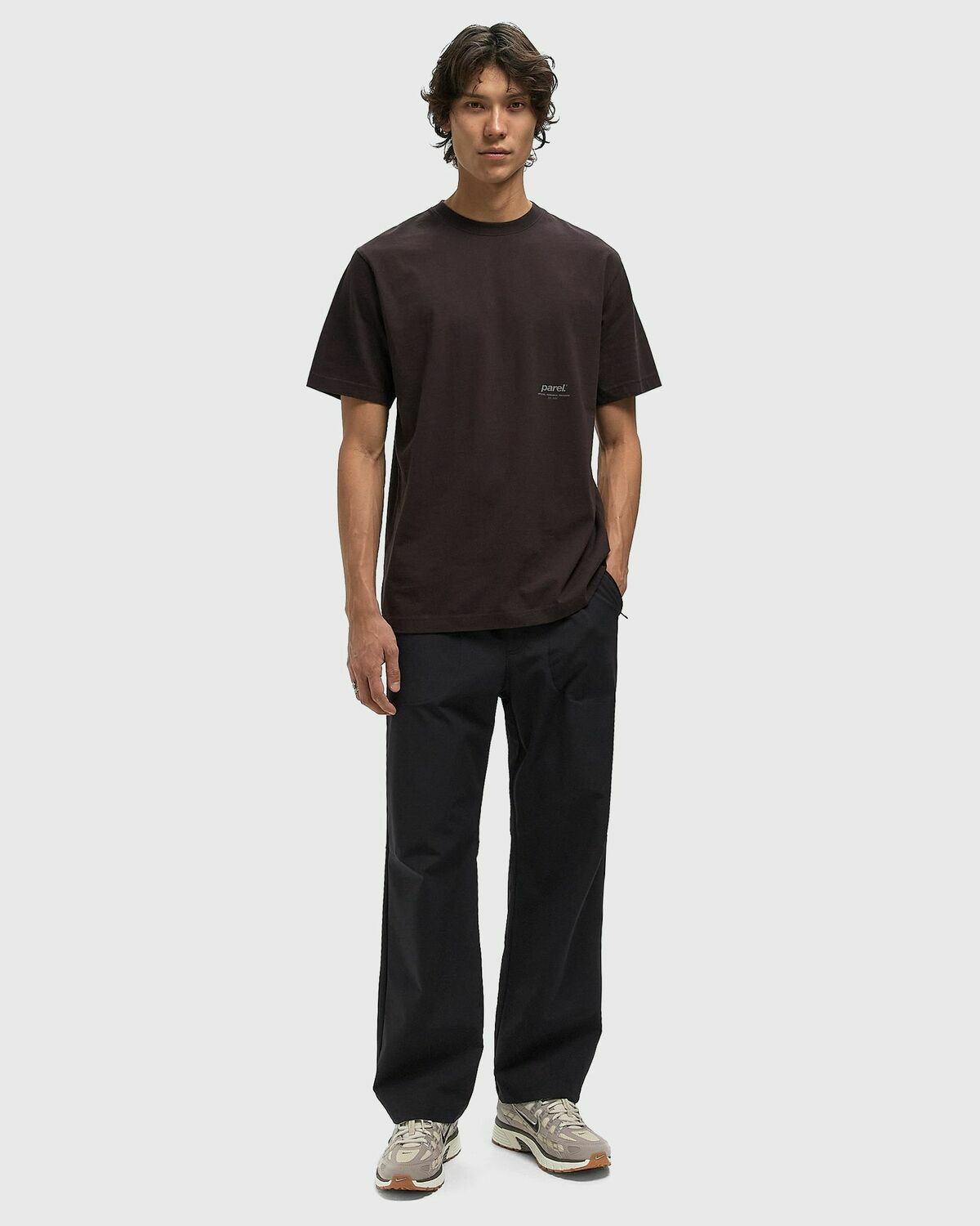 Parel studios Core Tee Brown Mens Shortsleefe
