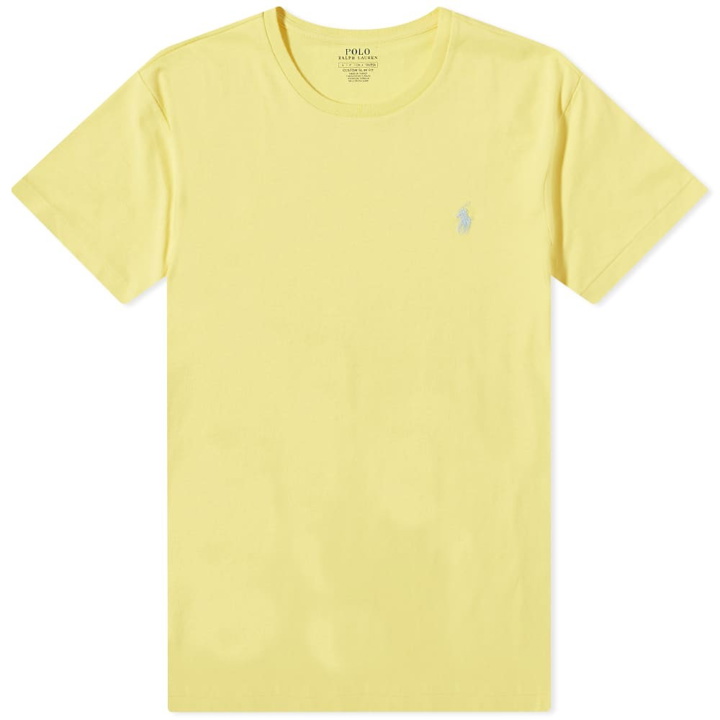 Photo: Polo Ralph Lauren Men's Custom Fit T-Shirt in Coastal Yellow