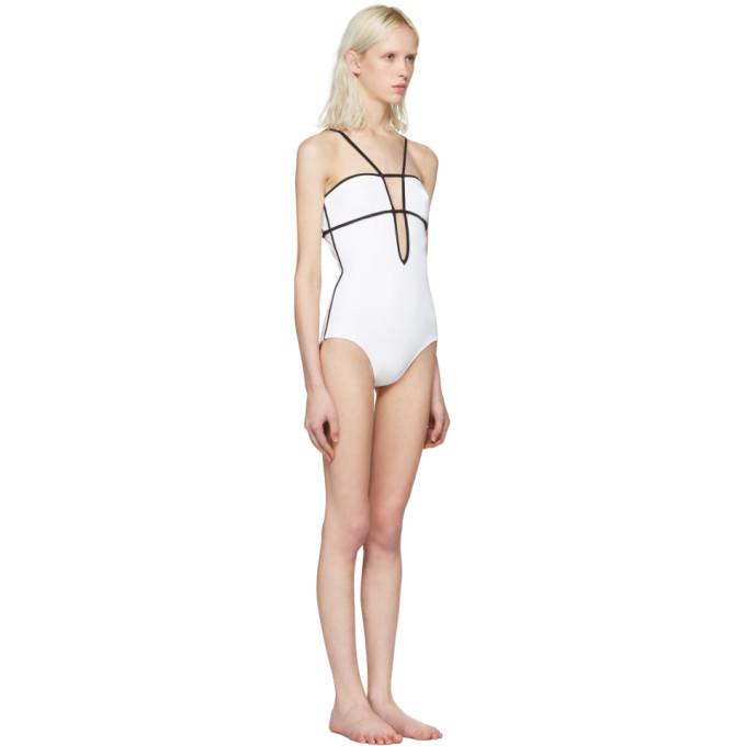 Araks White and Black Harlow Swimsuit Araks