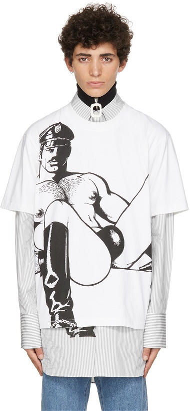 Photo: JW Anderson White Tom of Finland Oversized T-Shirt