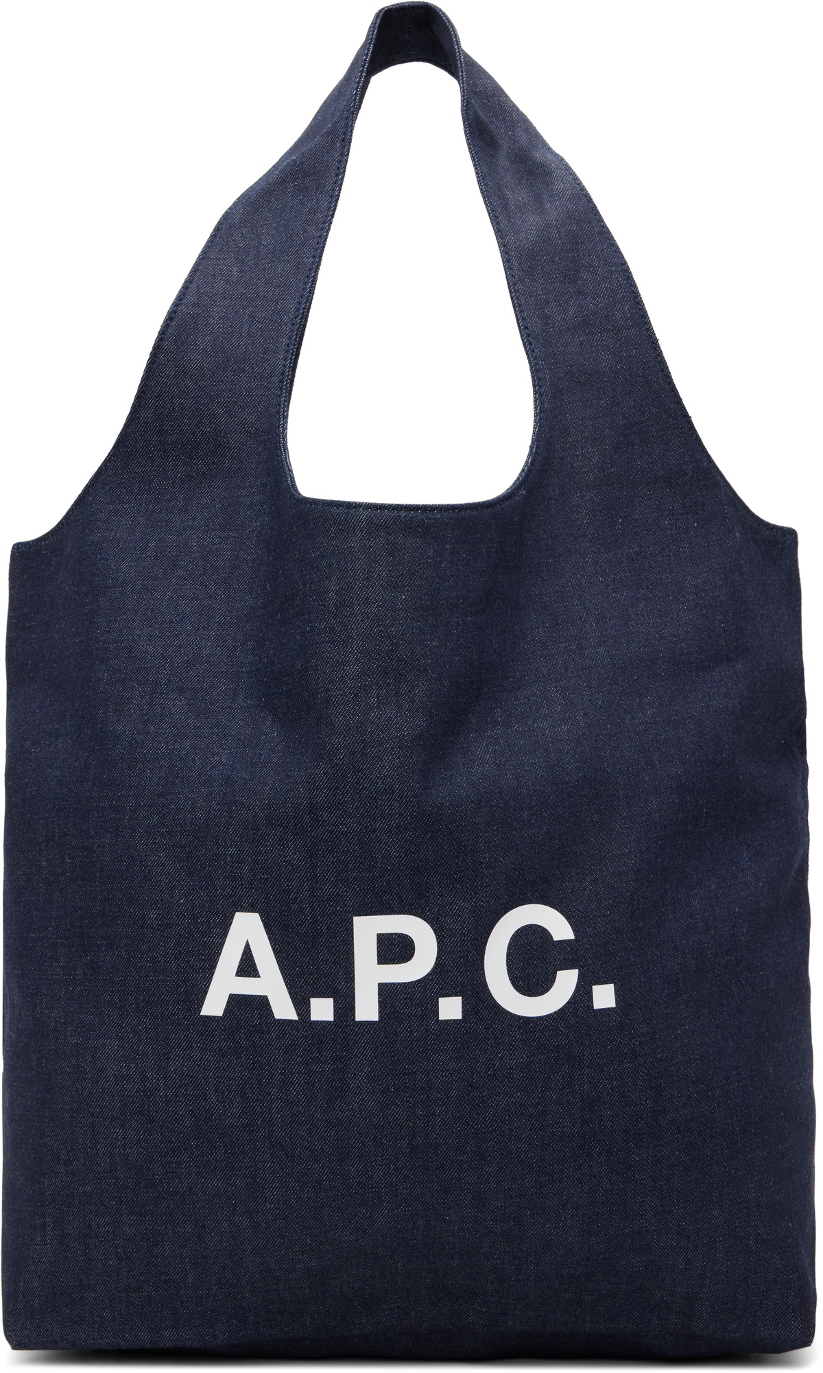 A.P.C. Navy Ninon Denim Tote