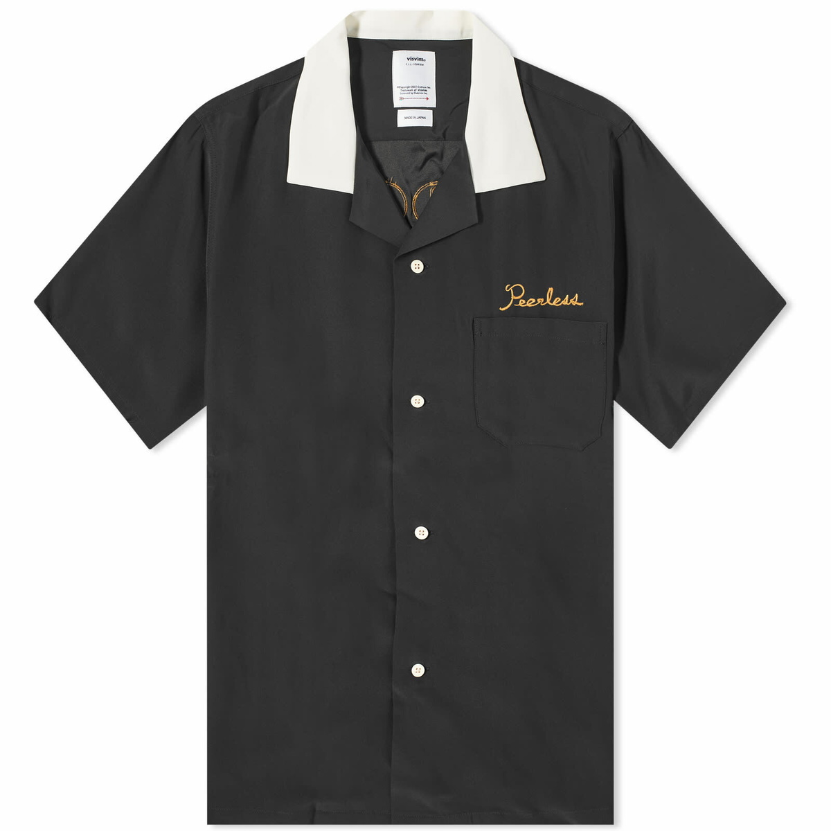 Visvim Men's Hacking Silk Shirt in Black Visvim