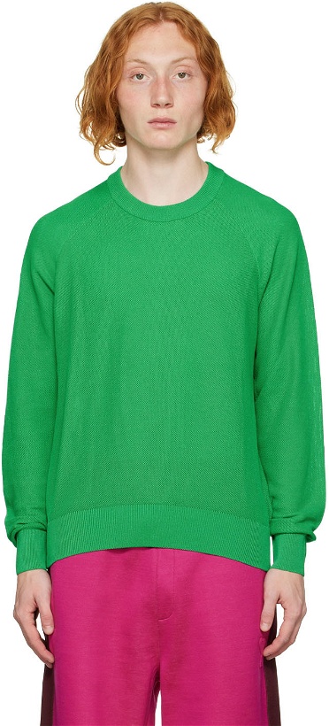 Photo: AMI Alexandre Mattiussi Green Cotton Sweater