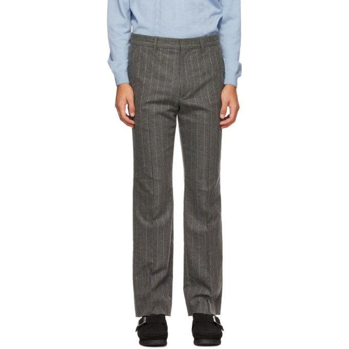 Photo: Second/Layer Grey Wool Pico Trousers