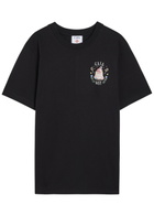 Casablanca Casaway Printed Cotton T-shirt Black