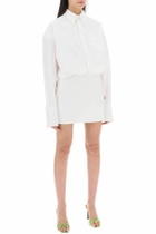 INTERIOR nuno mini shirt dress White
