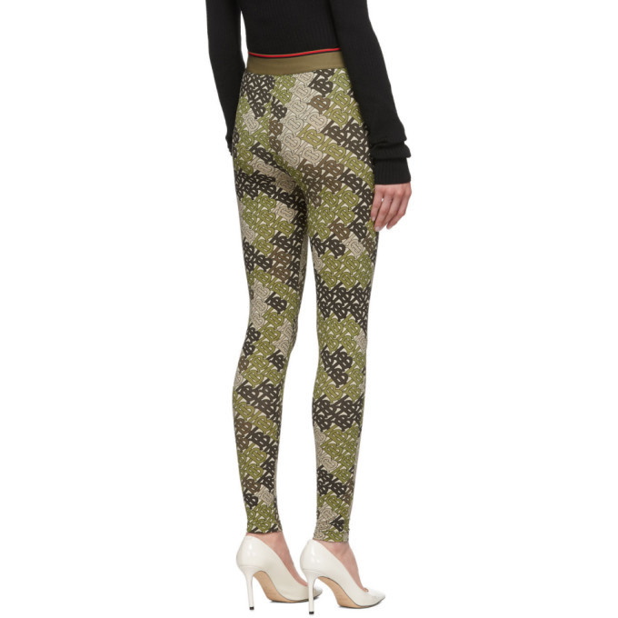 Burberry Green TB Turama Leggings Burberry