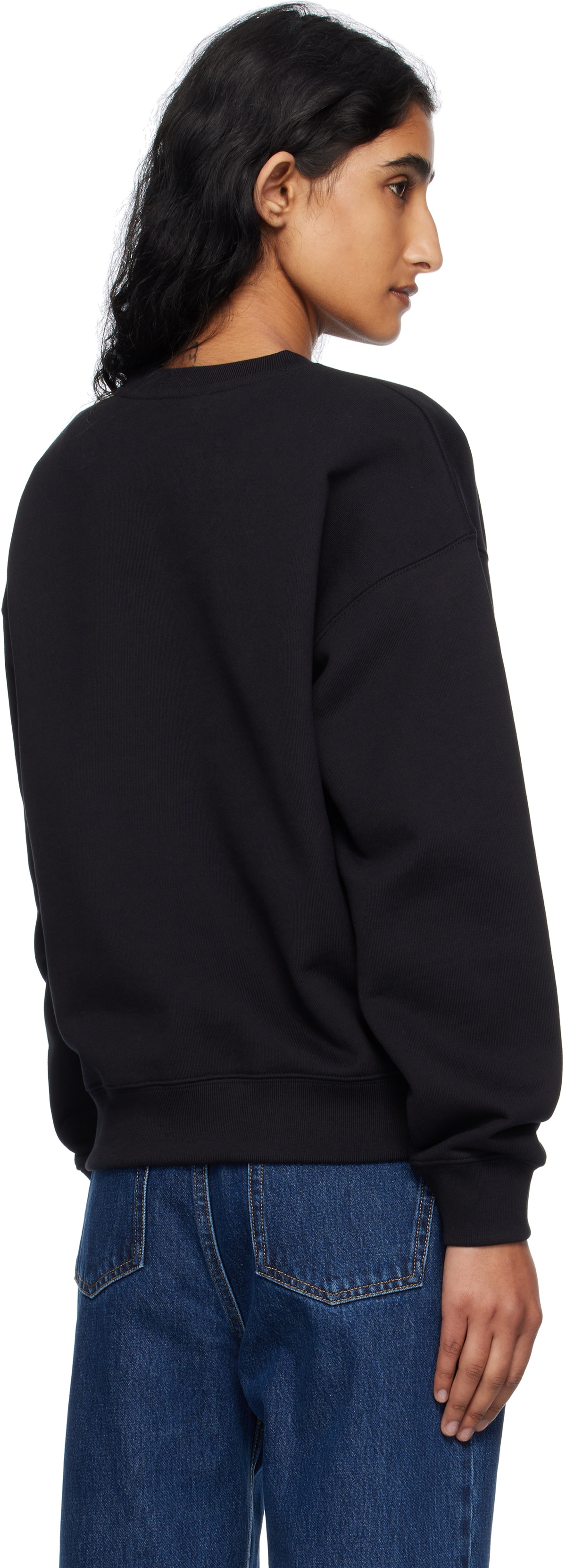 Maison Kitsuné Black 'Baby Fox' Comfort Sweatshirt