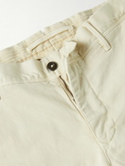 Incotex - Slim-Fit Stretch Cotton-Blend Trousers - Neutrals