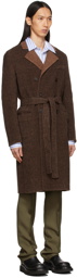 Peter Do Reversible Brown Double-Faced Kar Coat