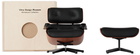 Vitra Black Lounge Chair & Ottoman Miniature