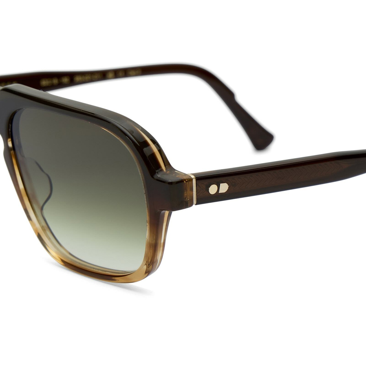 Oscar Deen Fraser Sunglasses in Mocha/Green Fade 