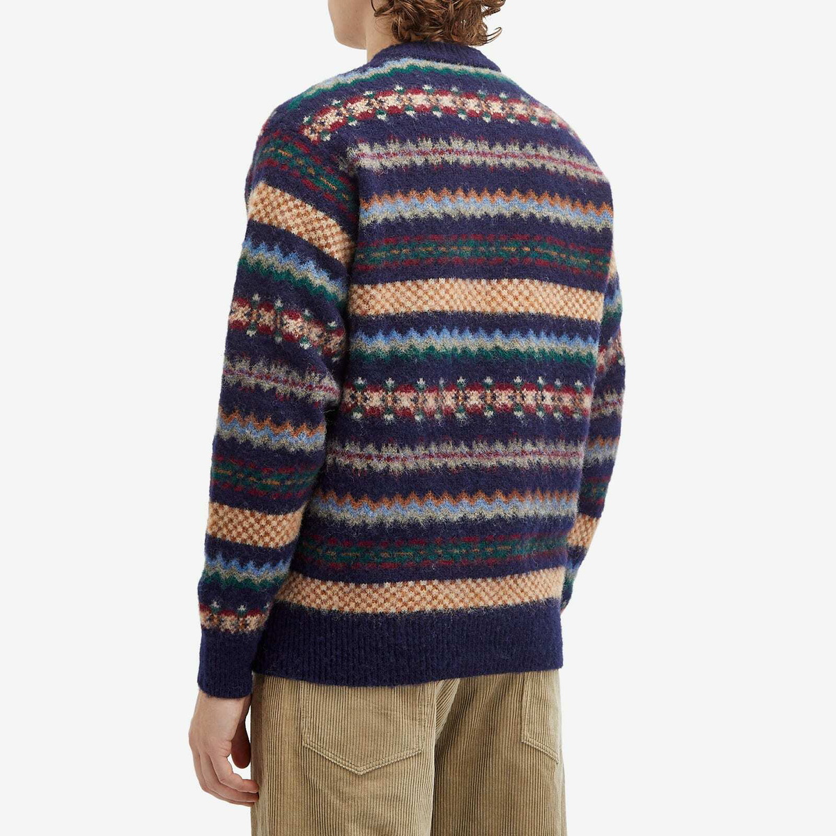 Howlin by Morrison Men's Howlin' A Woolen Wonder Fair Isle Jumper in Navy