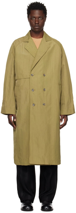 Photo: Song for the Mute Green Long Trench Coat