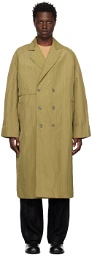 Song for the Mute Green Long Trench Coat