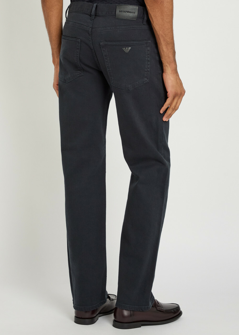 Emporio Armani J76 Straight-leg Jeans Black