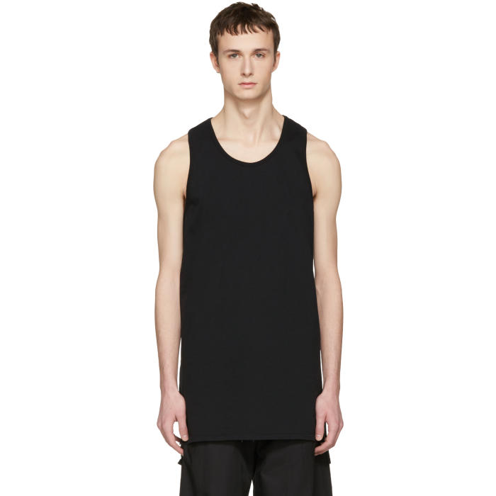 Nude:mm Black Long Tank Top 