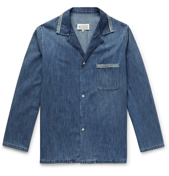 Photo: Maison Margiela - Camp Collar Denim Overshirt - Blue